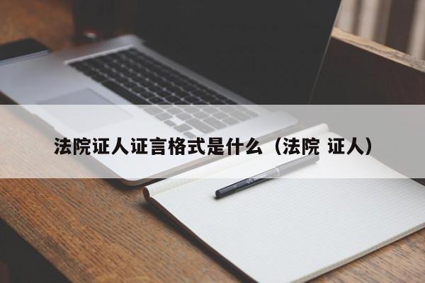 法院证人证言格式是什么（法院 证人）